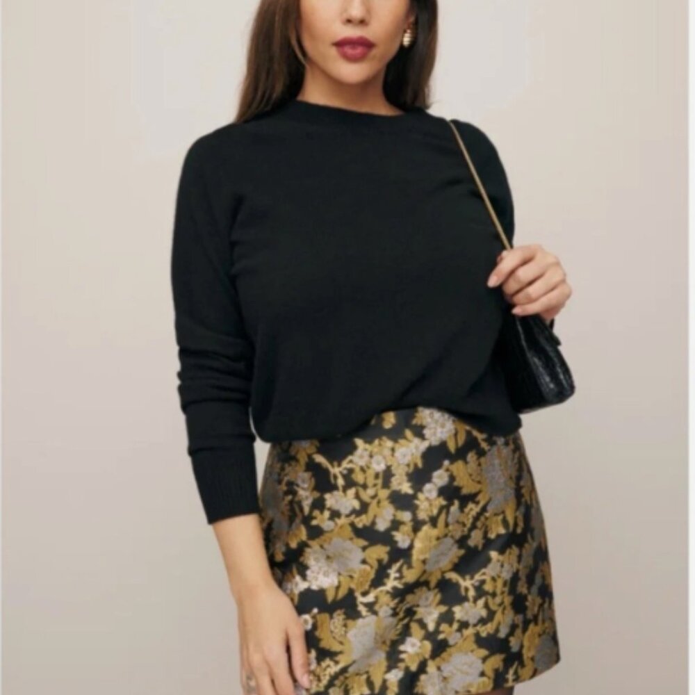 Reformation Veranda Skirt Golden Hour - Size 2